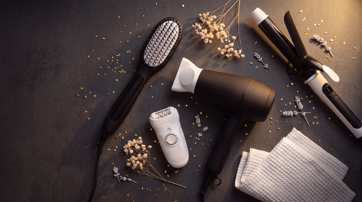 Composición de dispositivos de belleza en oferta de Black Friday de BRILLABONITA™